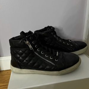 Steve Madden quilted high top sneakers